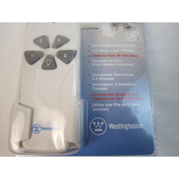Westinghouse Universal Ceiling Fan And Light Remote Control White 77870 - Picture 3 of 10